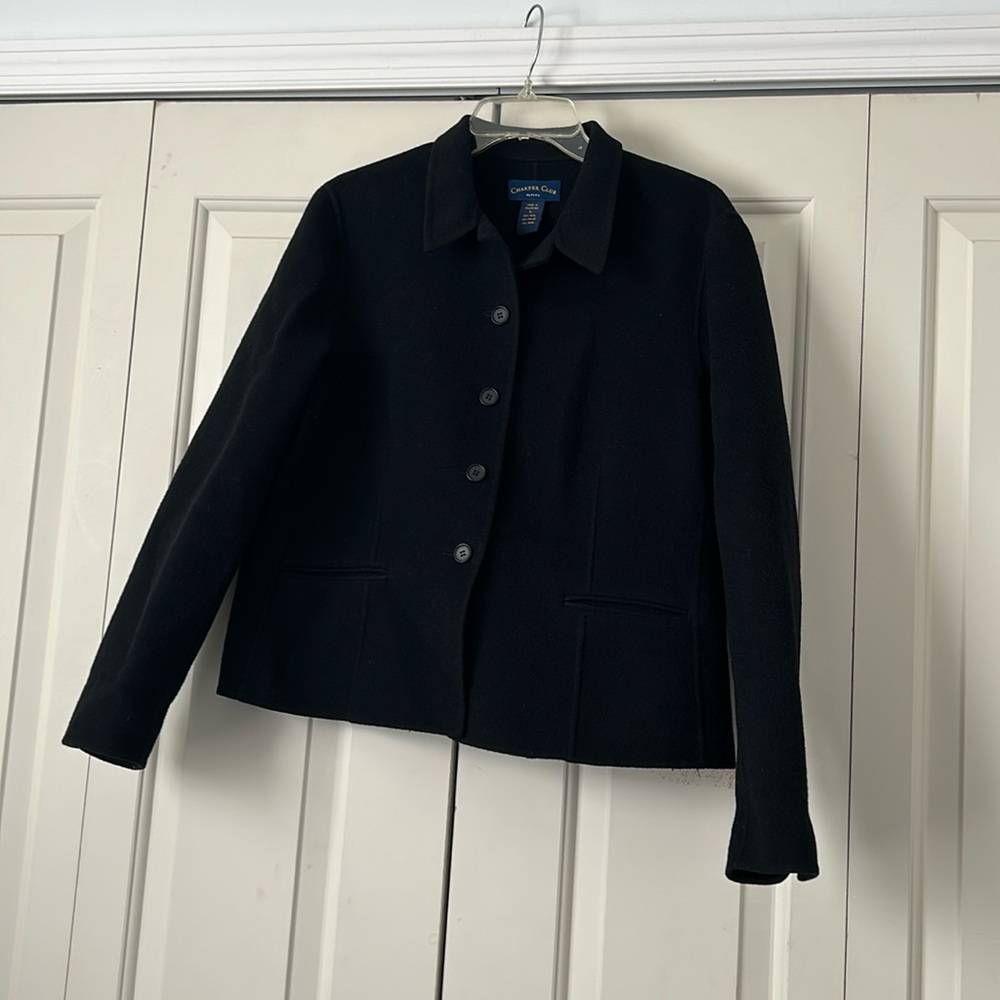 CHARTER CLUB WOOL WOMEN  COAT JACKET. PETITE